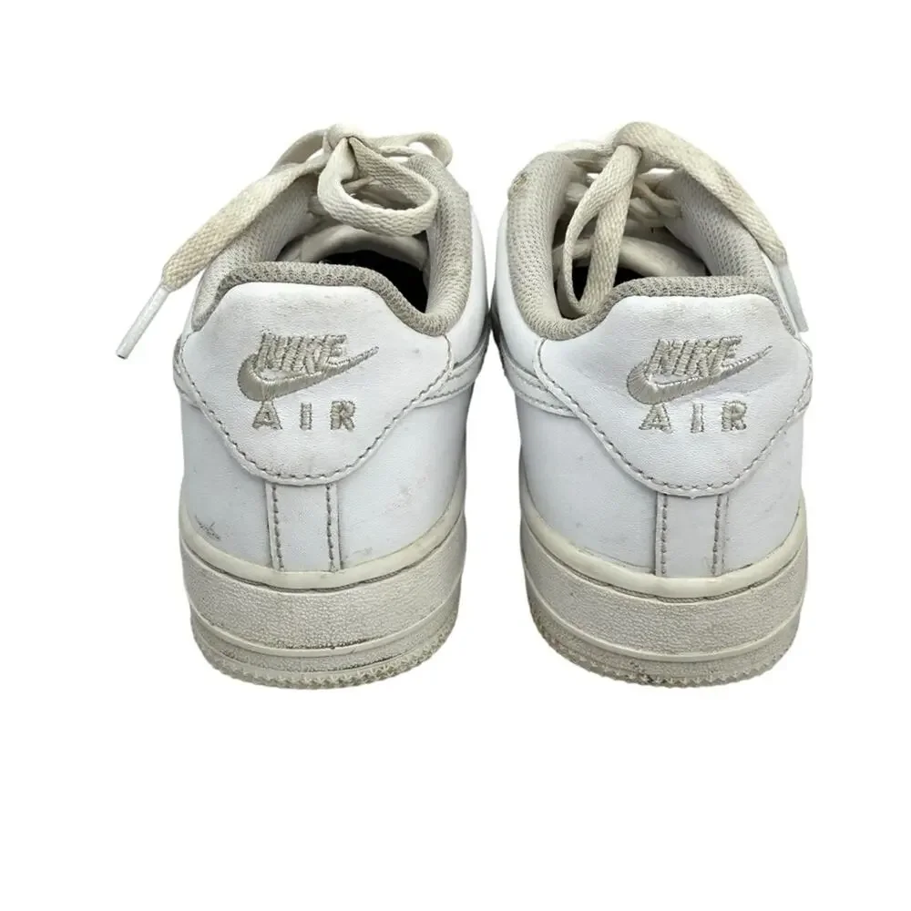 NIKE AIR FORCE 1  Low White Sneakers Size 4.5Y Big Boy
